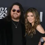 Wolfgang Van Halen and wife Andraia Allsop at the MusiCares Person of the Year Gala. LOS ANGELES^ USA. February 02^ 2024: Wolfgang Van Halen and Andraia Allsop at the MusiCares Person of the Year Gala. February 02^ 2024