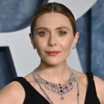 Elizabeth Olsen at the 2023 Vanity Fair Oscar Party at the Wallis Annenberg Center. BEVERLY HILLS^ CA. March 12^ 2023