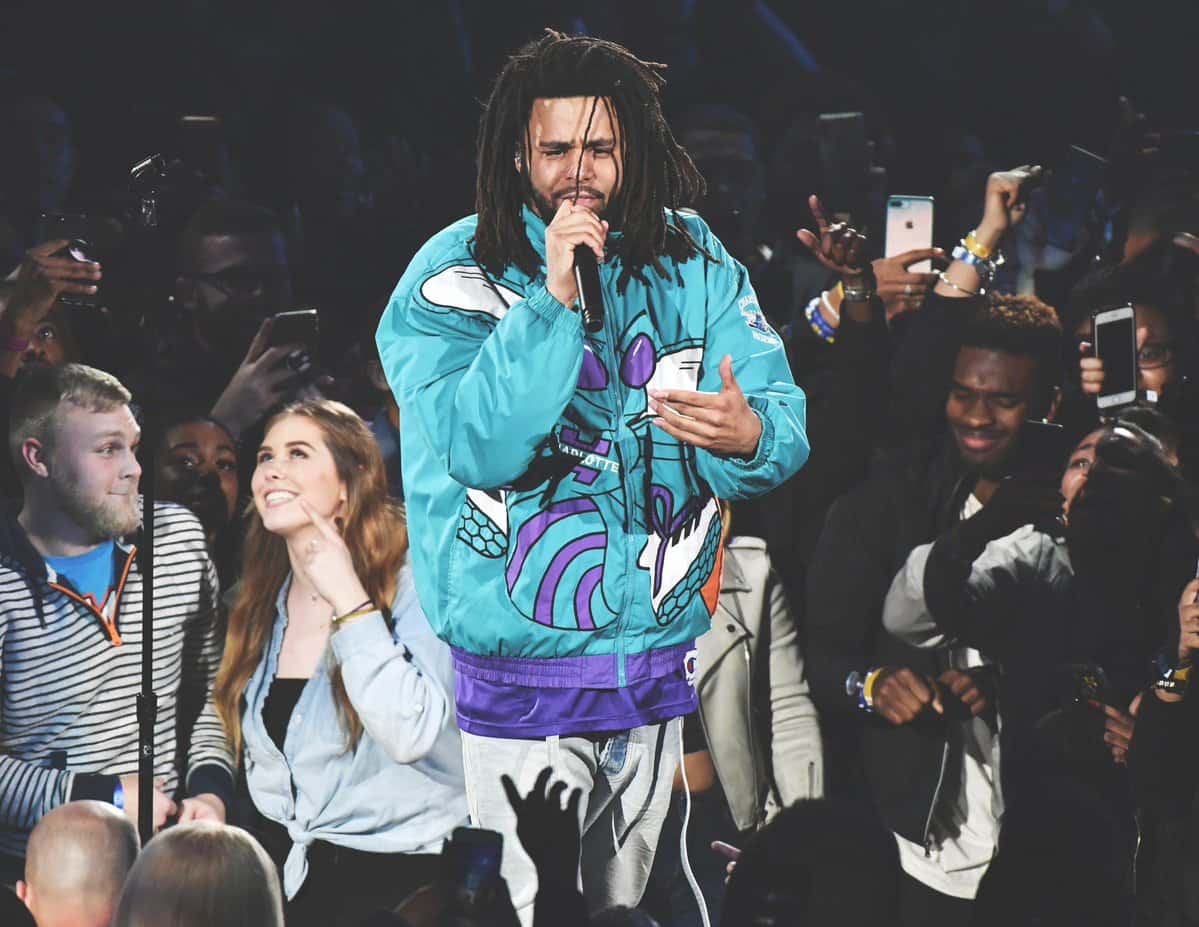 J. Cole performs NBA All-Star Game halftime show (video) - Sports  Illustrated