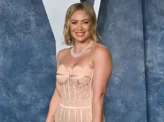 Hilary Duff at the 2023 Vanity Fair Oscar Party at the Wallis Annenberg Center