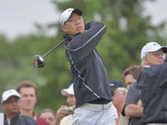 U.S. golfer Anthony Kim at the Canadian Open golf on July 22^ 2009 in Oakville^ Ontario.