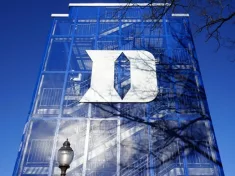 Duke University^ strong on athletics. Its teams are called the Blue Devils.
