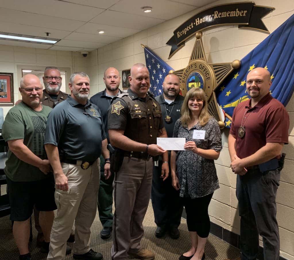 Vigo Sheriff Dept Makes Donation To CODA 104.9 WAXI