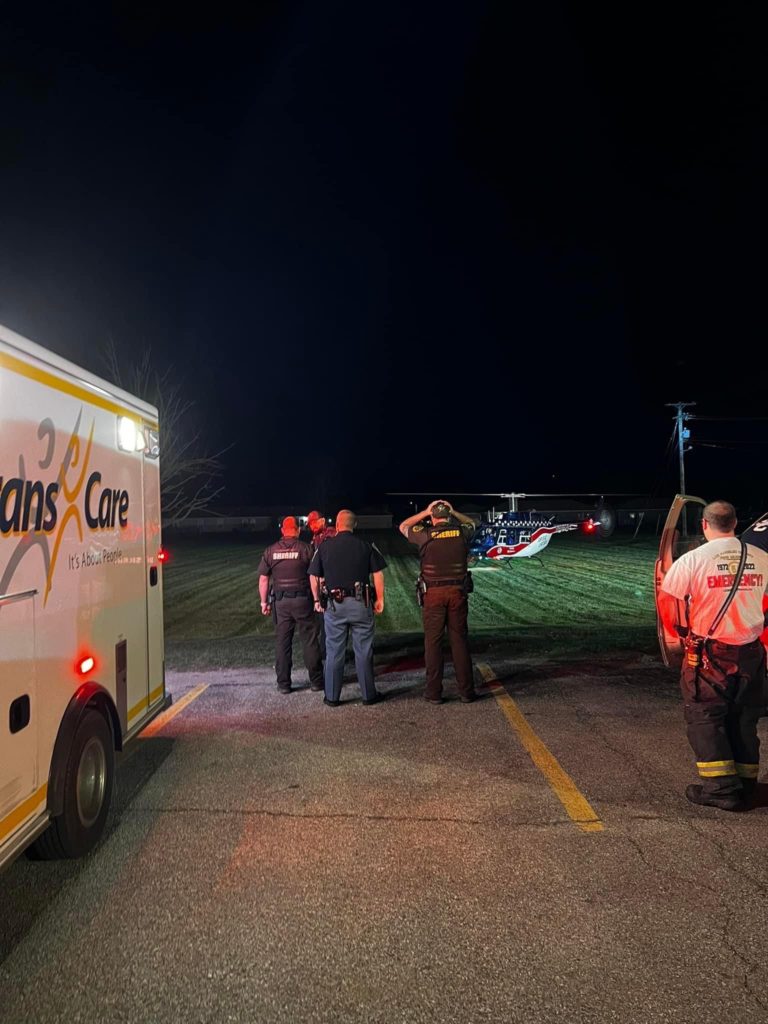 Air Evac called after car hits pedestrian 104.9 WAXI