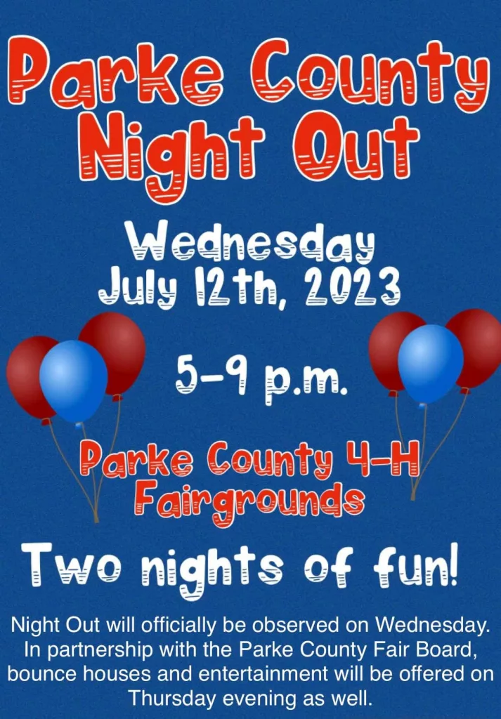 Parke County plans Night Out 104.9 WAXI