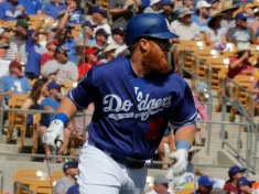 Justin Turner shortstop for the Los Angles Dodgers at Camelback Ranch -Glendale in Phoenix^ AZ USA March 12^2018
