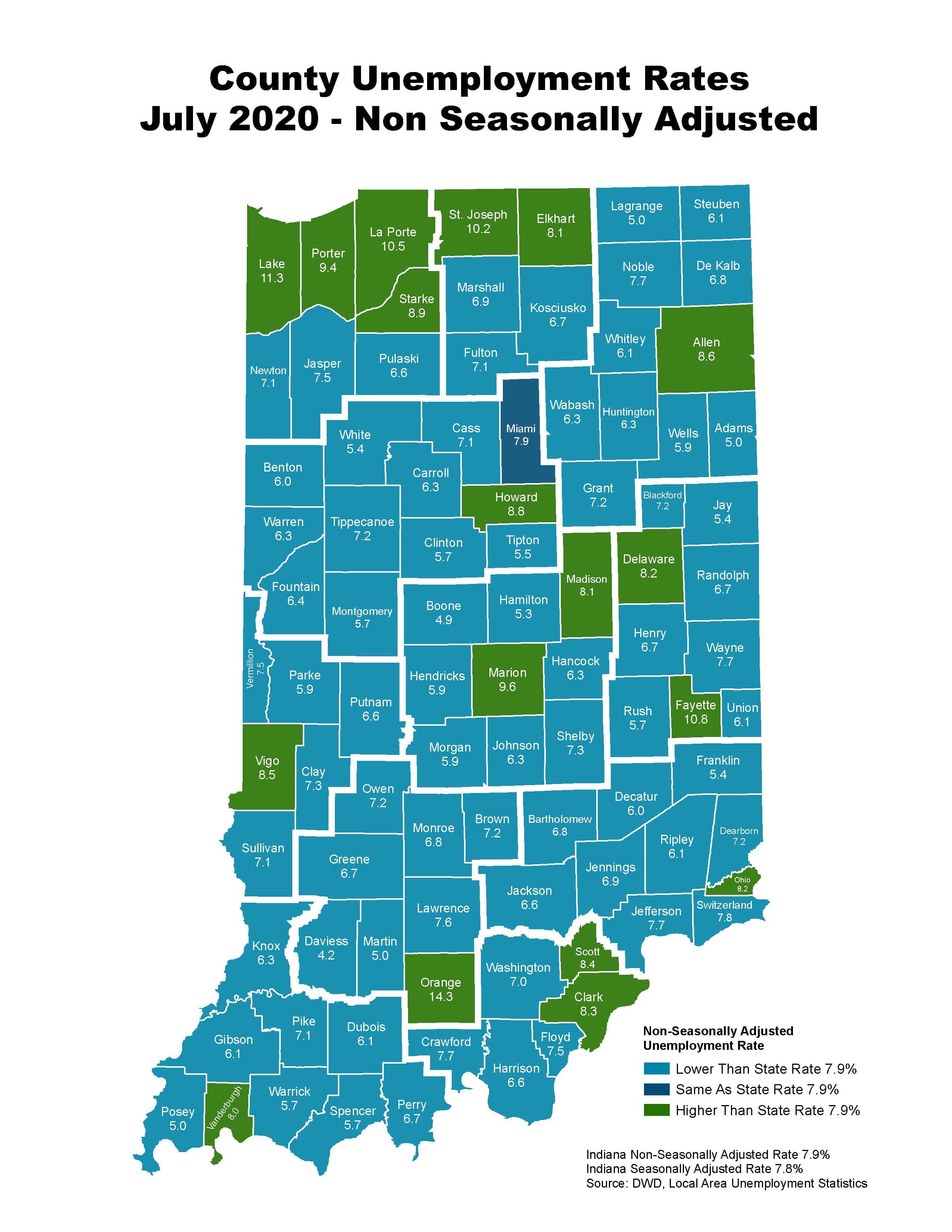 County Unemployment Numbers Released The Legend 95.9 FM