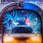 Standee of a movie called Ghostbusters: Frozen Empire display at the cinema to promote the movie; BANGKOK^ THAILAND^ 1 Feb 2024