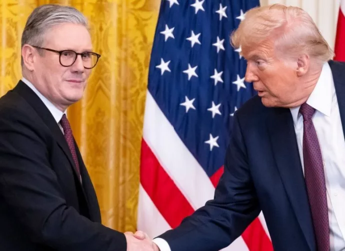 President Donald Trump and U.K. Prime Minister Keir Starmer hold a joint press conference at the White House. WASHINGTON – Feb 27^ 2025