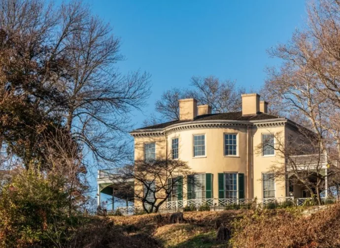 View of Fairmount Park and Lemon Hill Mansion in Philadelphia Pennsylvania