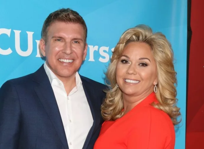 Todd Chrisley^ Julie Chrisley at the NBC Universal Summer Press Day 2016 at the Four Seasons Hotel on April 1^ 2016 in Westlake Village^ CA