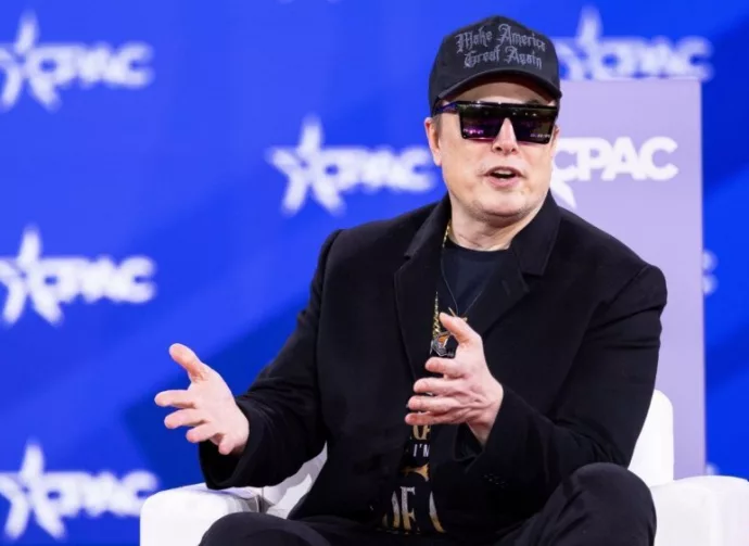 Elon Musk speaks with Newsmax Host Rob Schmitt on day 1 of the 2025 Conservative Political Action Conference. NATIONAL HARBOR^ MD^ USA — February 20 2025