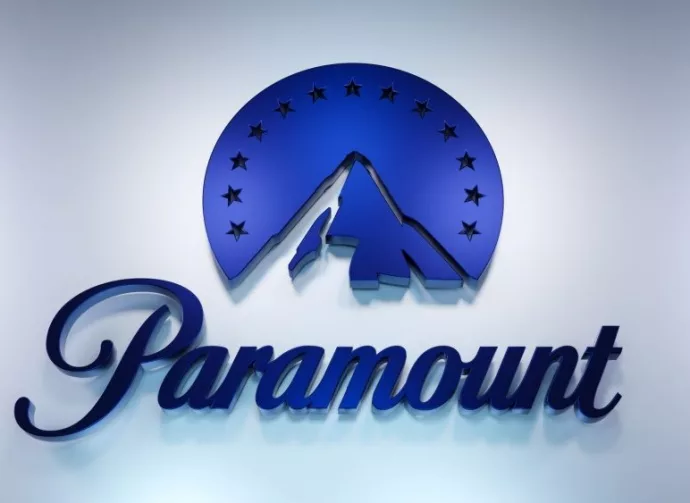 Paramount global logo on bright background. 3D render