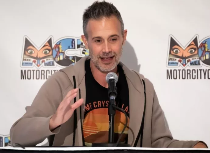 Freddie Prinze Jr. hosts a panel at Motor City Comic Con. Novi^ MI - May 14^ 2022