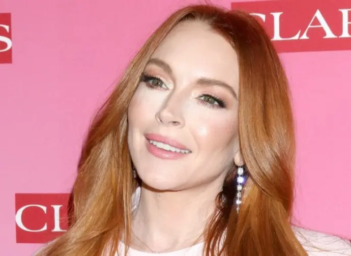 Lindsay Lohan at the Clarins New Product Launch Party on the Private Residence on March 15^ 2024 in Los Angeles^ CA
