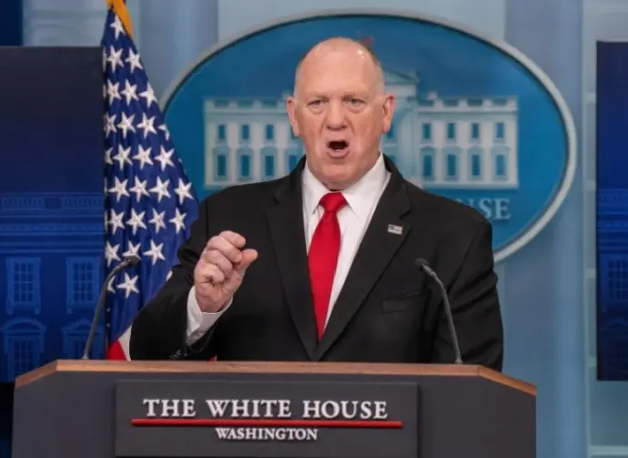 Border Czar at a White House Press Briefing Washington Dc^ United States^ April 28 2025