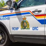RCMP (Royal Canadian Mounted Police) Police car seen in sunny day. Burnaby^ CANADA - Jun 3 2023