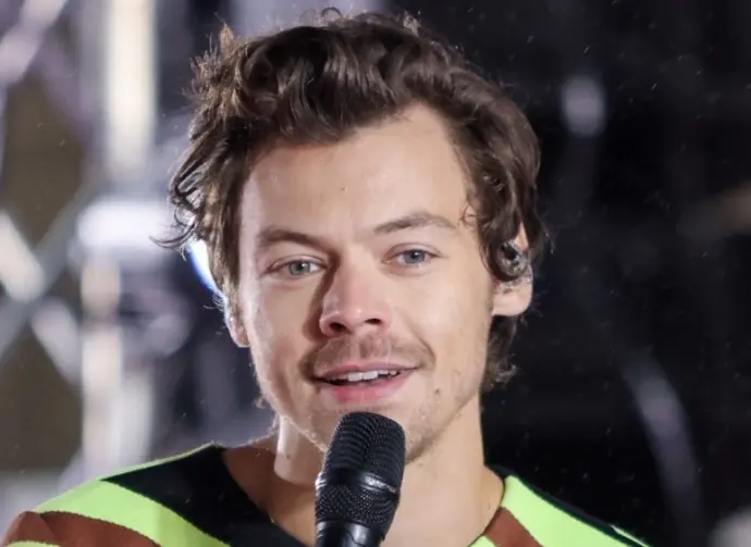 Harry Styles onstage during NBC's "TODAY" Show at Rockefeller Plaza on May 19^ 2022 in New York City.
