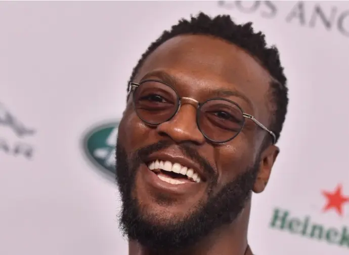 Aldis Hodge arrives to the BAFTA Los Angeles and BBC America TV Tea Party on September 21^ 2019 in Hollywood^ CA