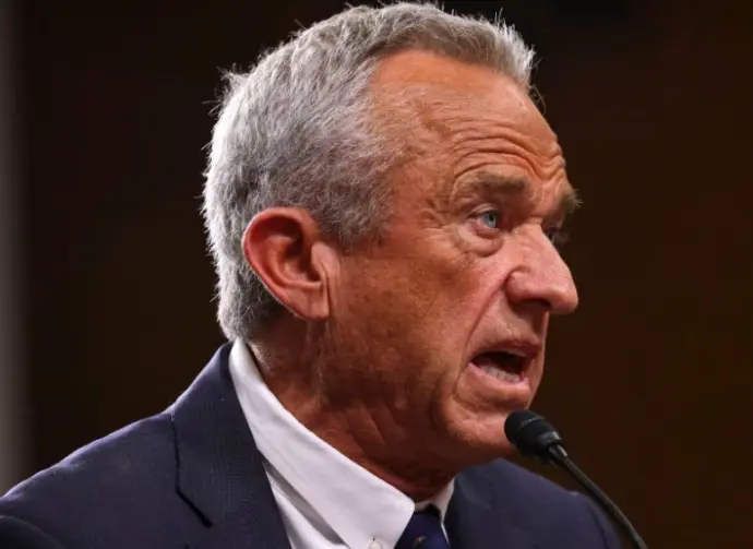Robert F. Kennedy Jr.^ nominee for Secretary of Health and Human Services^ testifies during his confirmation hearing. WASHINGTON^ DC^ USA – January 29^ 2025