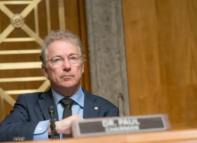 Committee Chairman Rand Paul during Senate Committee On Homeland Security and Governmental Affairs hearing to examine COVID whistleblower James Erdman III's testimony^ Dirsken Senate Office Building. WASHINGTON DC^ UNITED STATES^ MAY 13^ 2026