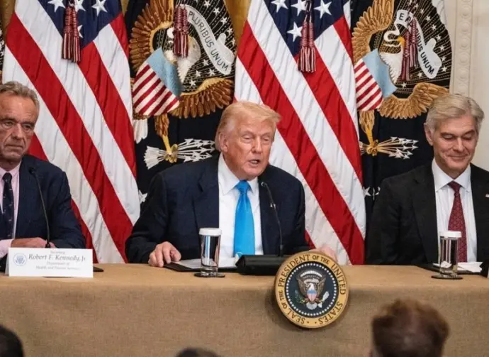 President Donald J trump delivers remarks on Making Health Technology Secretary Robert F. Kennedy^ Jr^ Dr. Oz in Washington DC on july 30th 2025