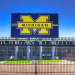 University of Michigan stadium scoreboard; Ann Arbor^ Michigan/USA - June 2009.