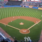 aerial view of Yankee Stadium - Field. Bronx^ NY