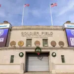 Soldier Field^ located in downtown Chicago^ is home to the NFL Chicago Bears. Chicago^ IL^ USA - December 17^ 2024