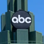 BURBANK^ CA/USA - MAY 2^ 2015: ABC Television Center building and Logo. ABC is a television broadcast corporation in the United States.