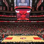 AI-generated image Description Stock AI-generated chicago bulls basketball stadium