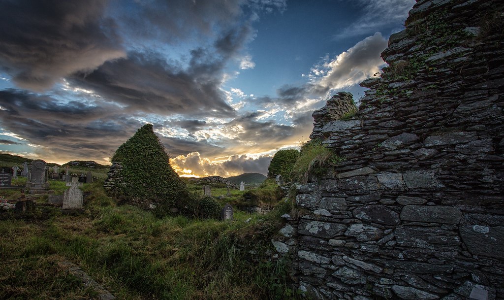 Ruins of Derrynane Abbey, photo by Marcus Rahm