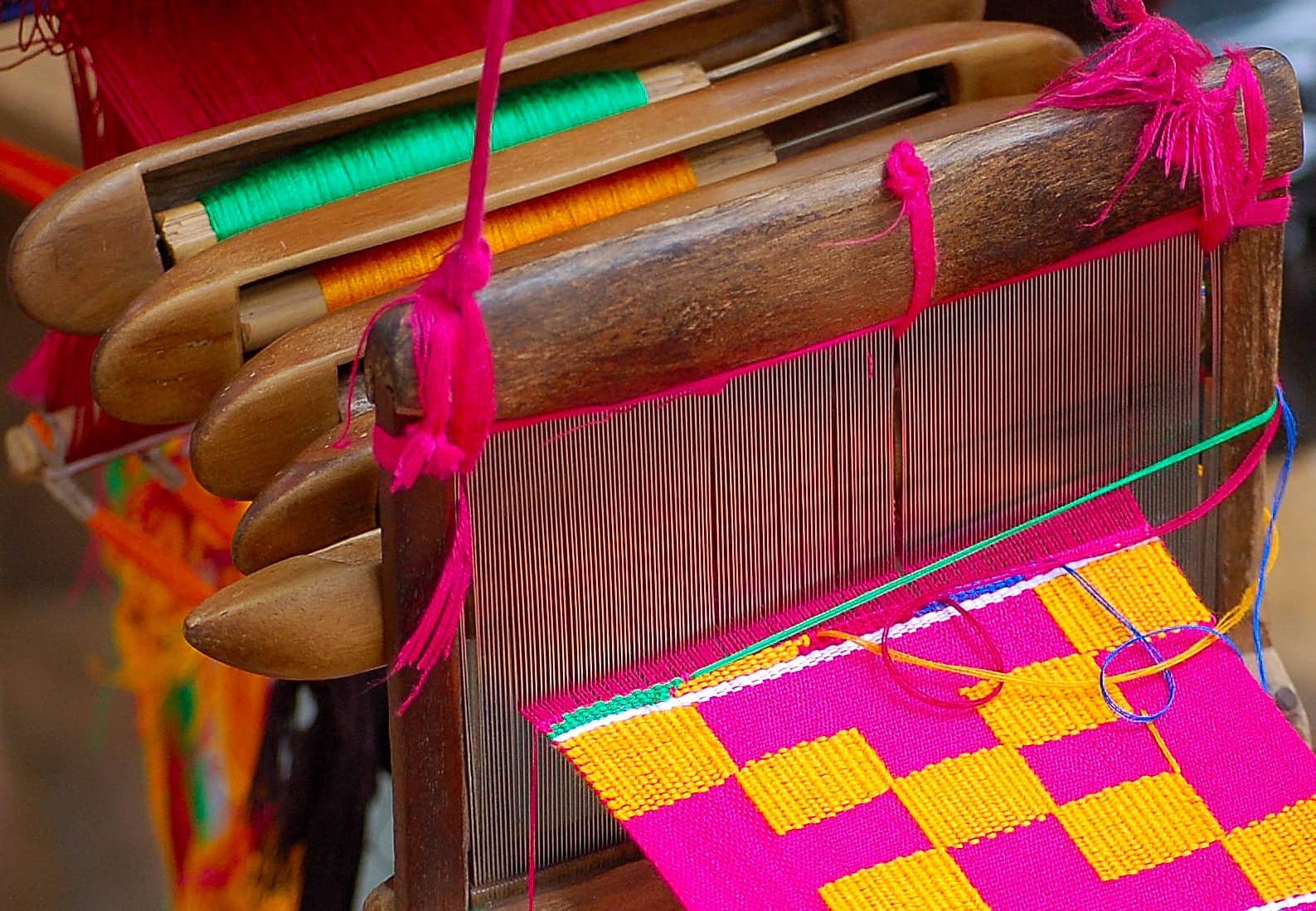 Kente Cloth Loom (photo by Lee D. Baker)