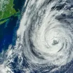 Hurricane Erin off the coast of Northeast United States Input Direct Broadcast L1B data courtesy SS. Hurricane Erin off the coast of Northeast Elements of this image furnished by NASA.