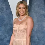 Hilary Duff at the 2023 Vanity Fair Oscar Party at the Wallis Annenberg Center