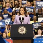 Vice President Kamala Harris at the Harris-Walz campaign rally in Las Vegas^ Nevada. Las Vegas^ United States of America^ 10 August^ 2024