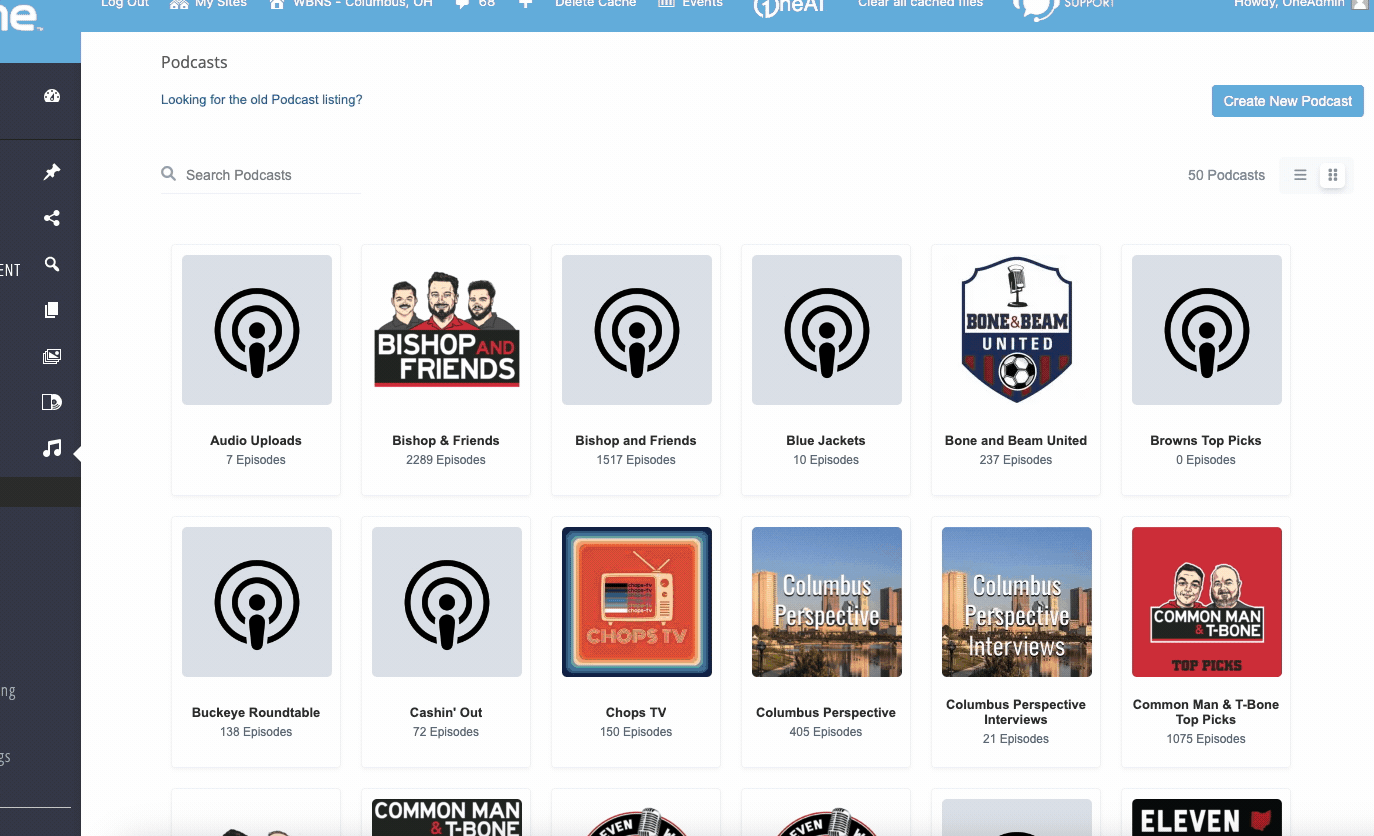 new podcast listing