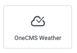 onecms weather widget