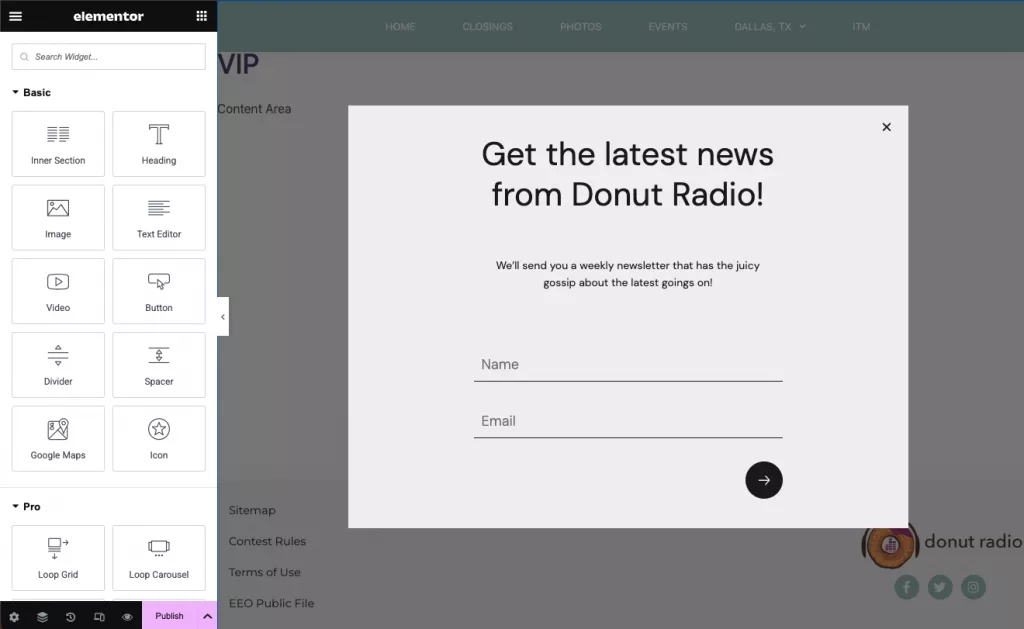 popup builder