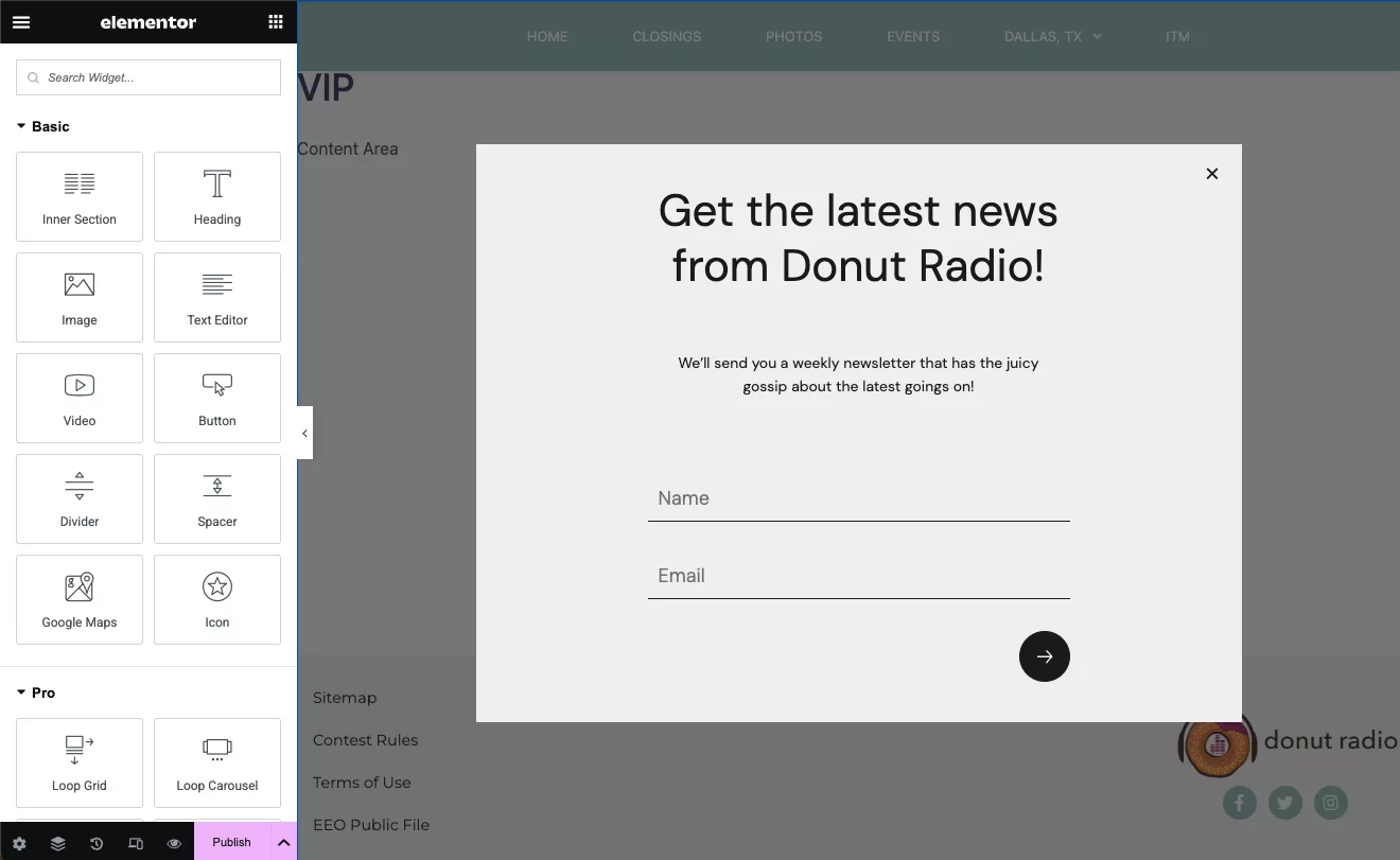 popup builder