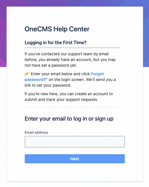 new portal user