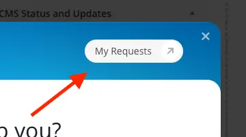 my requests button