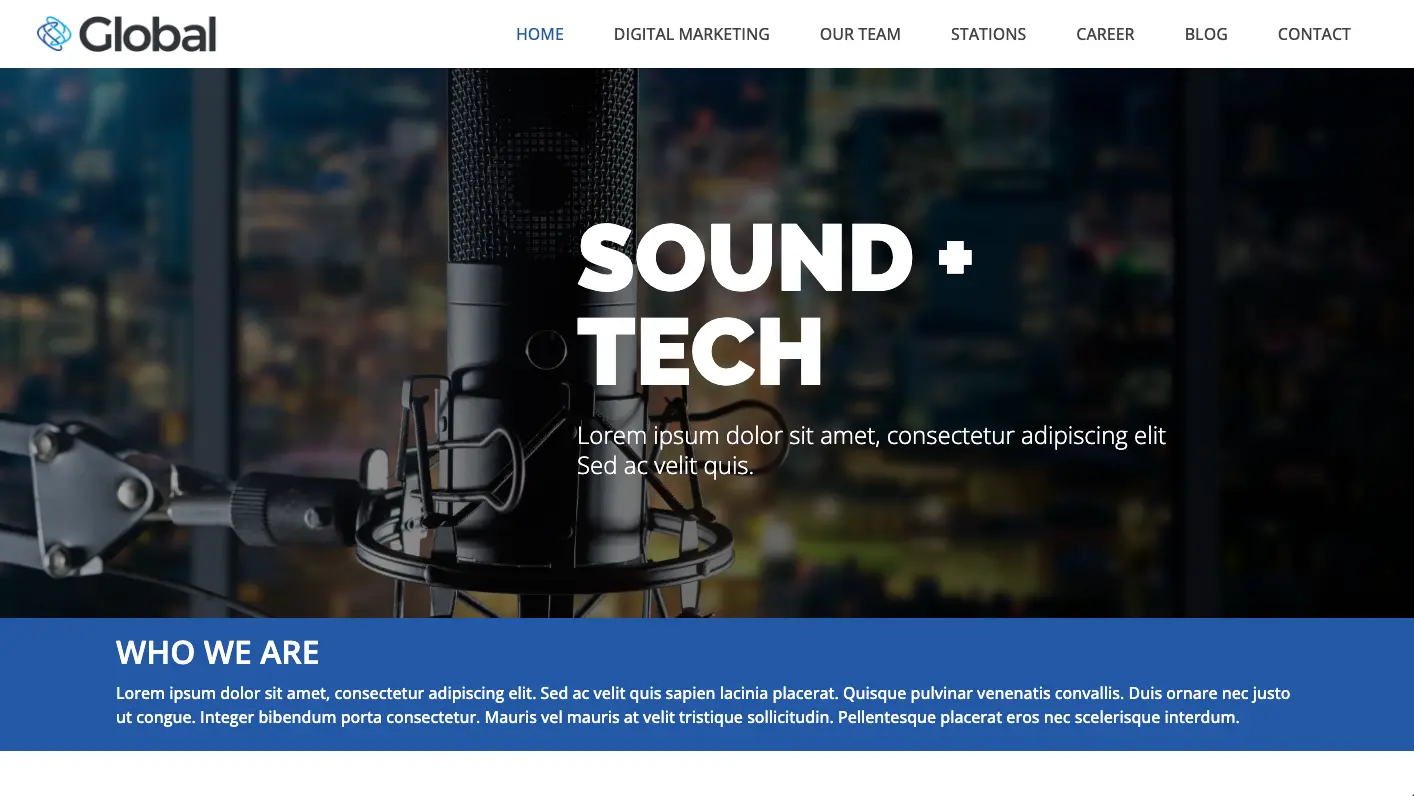 Corporate Site Theme