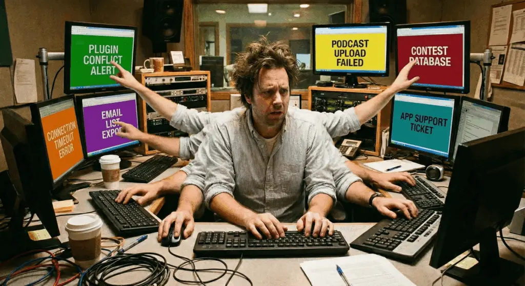 multi armed digital guy