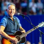 Bruce Springsteen performs on stage at the Liacouras Center in Philadelphia. Philadelphia^ PA USA - October 28^ 2024