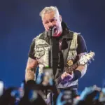 James Hetfield of Metallica performs on stage at Lincoln Financial Field during the M72 World Tour. Philadelphia^ PA USA - May 25^ 2025
