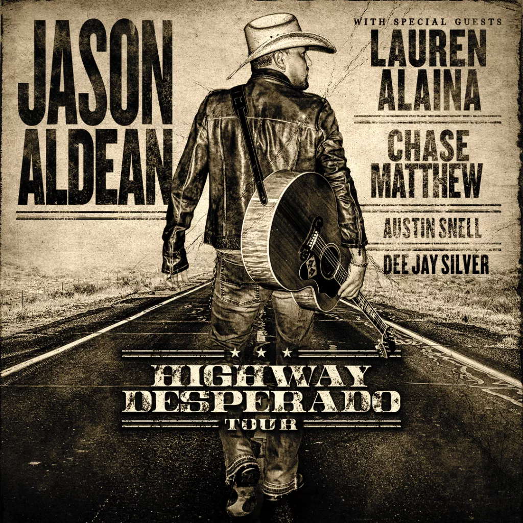 JASON ALDEAN “Highway Desperado Tour 2024” with special guests Lauren