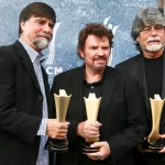 (L-R) Ted Genry^ Jeff Cook and Randy Owen of Alabama attend the 9th Annual ACM Honors at the Ryman Auditorium on September 1^ 2015 in Nashville^ Tennessee.