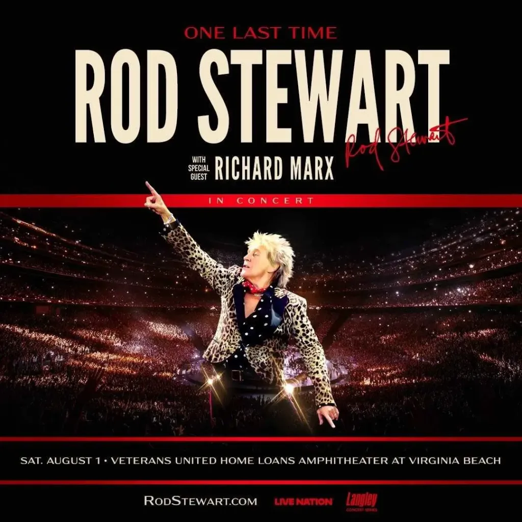 Rod Stewart 8/1/2026 | Dixie 105.7 - WRSF-FM