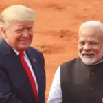 U.S. President Donald Trump^ Indian President Ram Nath Kovind during a ceremonial at the presidential palace NEW DELHI^ INDIA - February 25^ 2020
